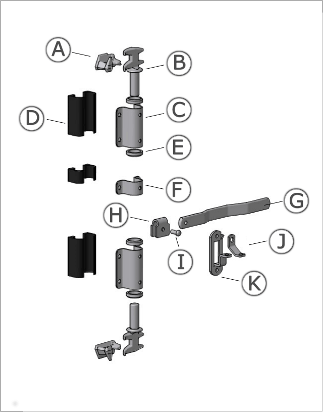 Door locking gear