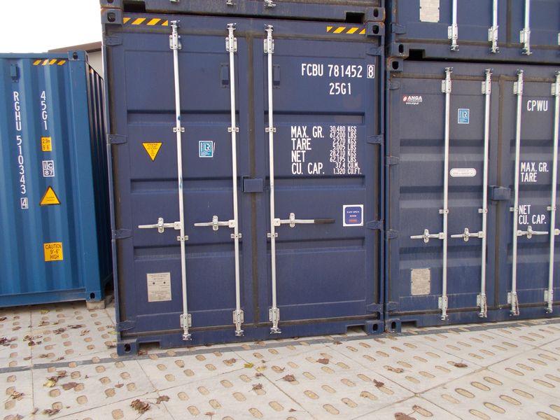 nowy niebieski kontener ISO 20 HC one-way