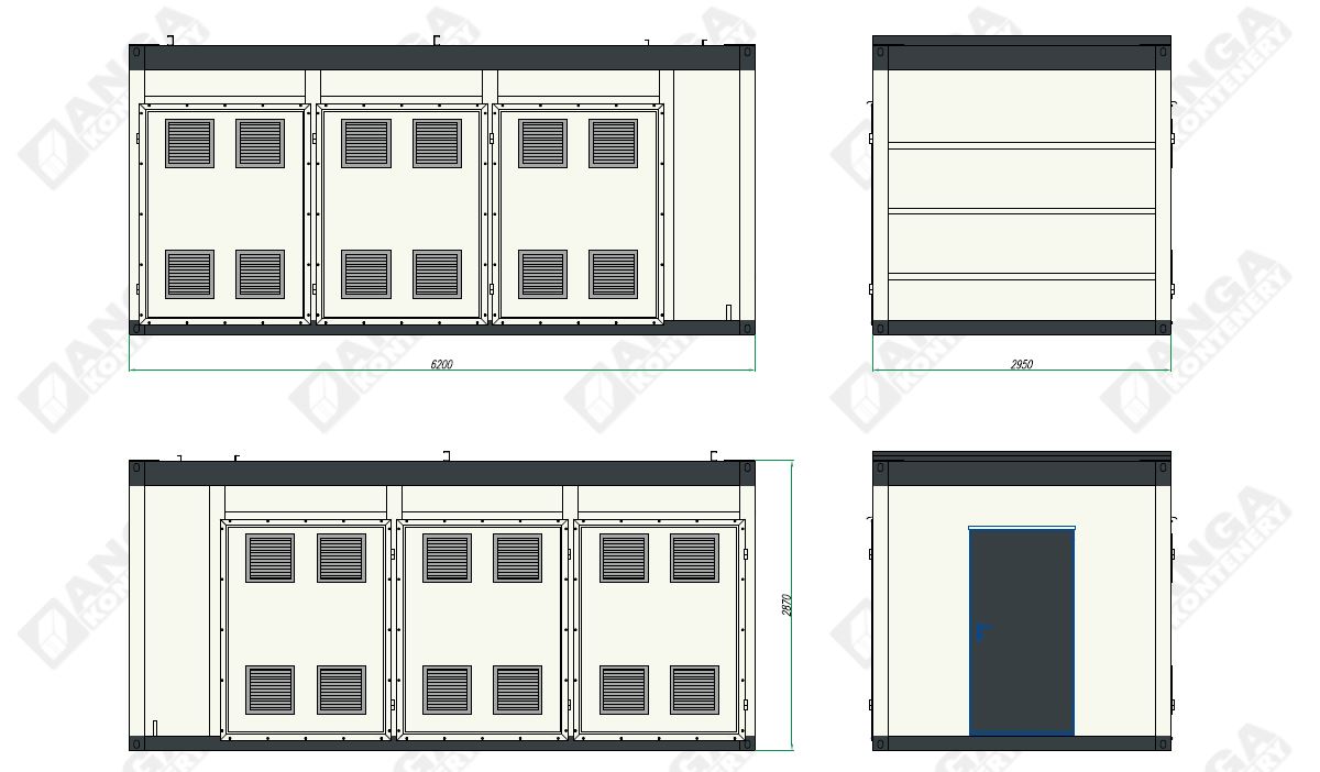 projekt kontenera pod magazyn energii